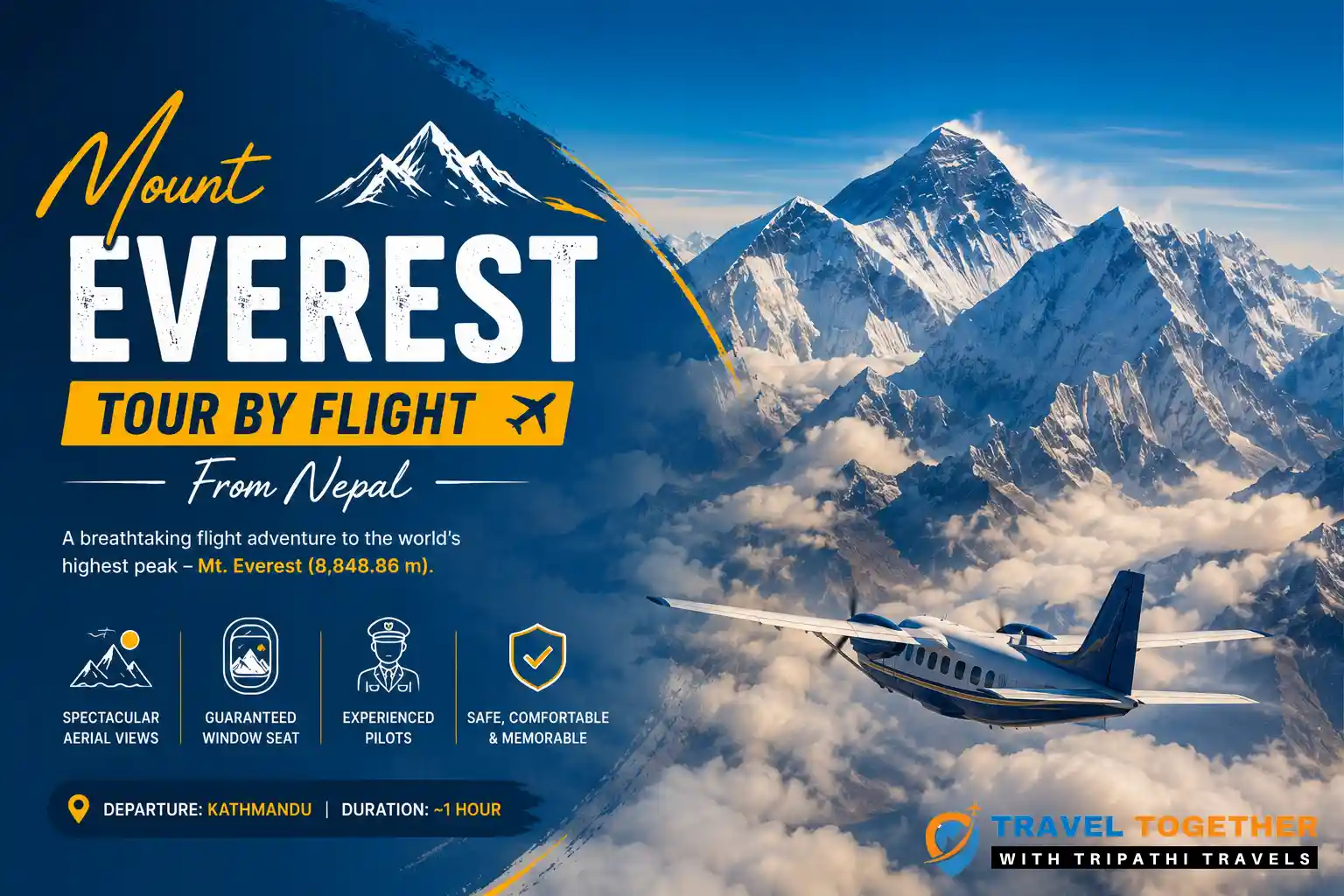 Mount Everest Tour By Flight From Nepal