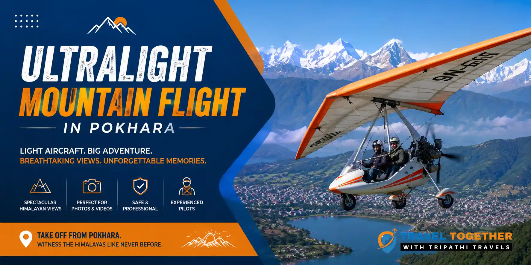 Ultralight Mountain Flight in Pokhara
